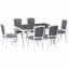 Ensemble de table de salle à manger extensible 78,1 pouces avec rallonge amovible 18 pouces Rustic-1434505412