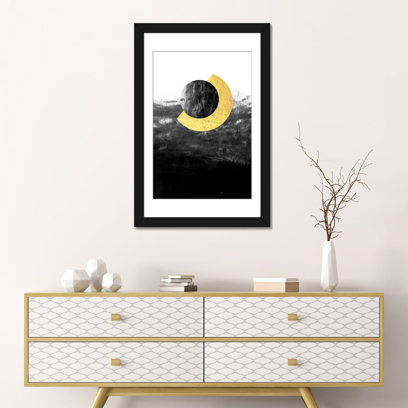 « marina », impression sur toile, Papier d'art encadré noir, H 24 po x l 16 po x P 1 po