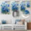 Jardin des rêves bleus fleurs du matin - gloire du matin - décoration murale-855980764-855980763