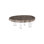 Floating Coffee Table On Acrylic Legs, Gray Stone , Size Varies