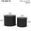 Ensemble de 2 tables basses gigognes avec pieds antidérapants Nesting-1272176172