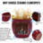 Red Ceramic Planter Of 3 For Indoor Outdoor Use, Modern Planters With Glossy Finish And Drainage Hole, 15.11 Inches Wide, Deep, 12.94 High, 48.04 Pounds Flowerpot Spaces, Contemporary Built-In Plant-869795994