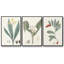 Ensemble de 3 pièces encadrées sur toile Soft Tropical IV-97706656-97706661