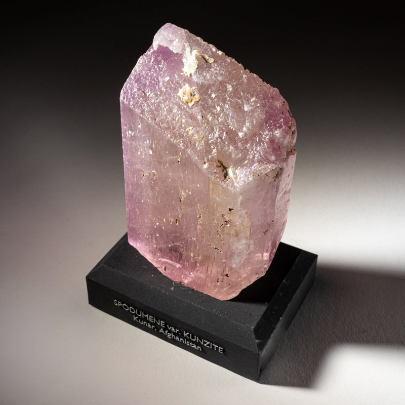 Gem Kunzite Crystal from Nuristan Province, Afghanistan