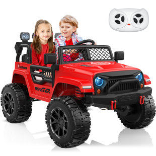 DearAuto 24v Kids Ride On Car With Eva Tires, 4x75w Motors, Four Wheel Suspension, 3 Adjustable Speed, Mp3, Bluetooth,powered Ride On Truck For Kids