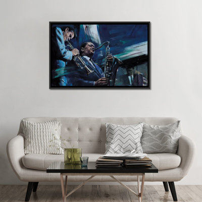 «Blue Cool» par Kim G, impression d'art graphique