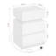 40cm W Manufactured Wood Bedside Table-1782291913
