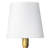 Auburn Crystal Sconce; Dimensions 6W X 19.5H X 7D; Uses One Maximum 60 Watt E12 Base Bulb (Not Included)