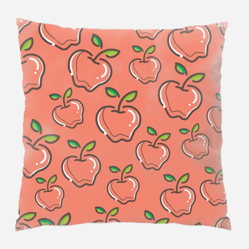 Coussin design, Orange, Intérieur