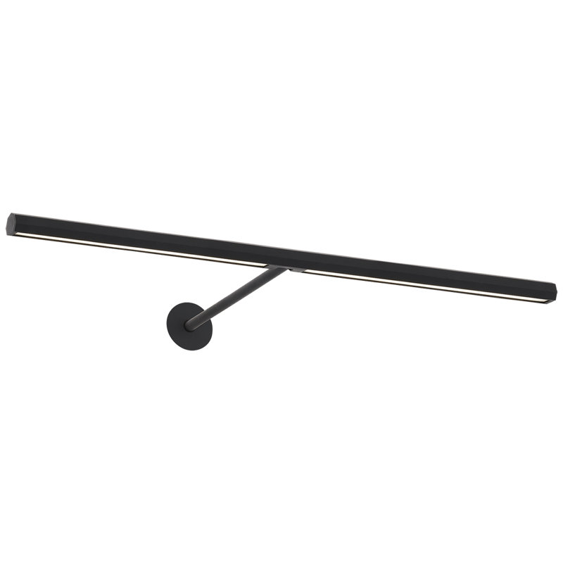 Plural Faceted 18" Picture Light, Nightshade Black