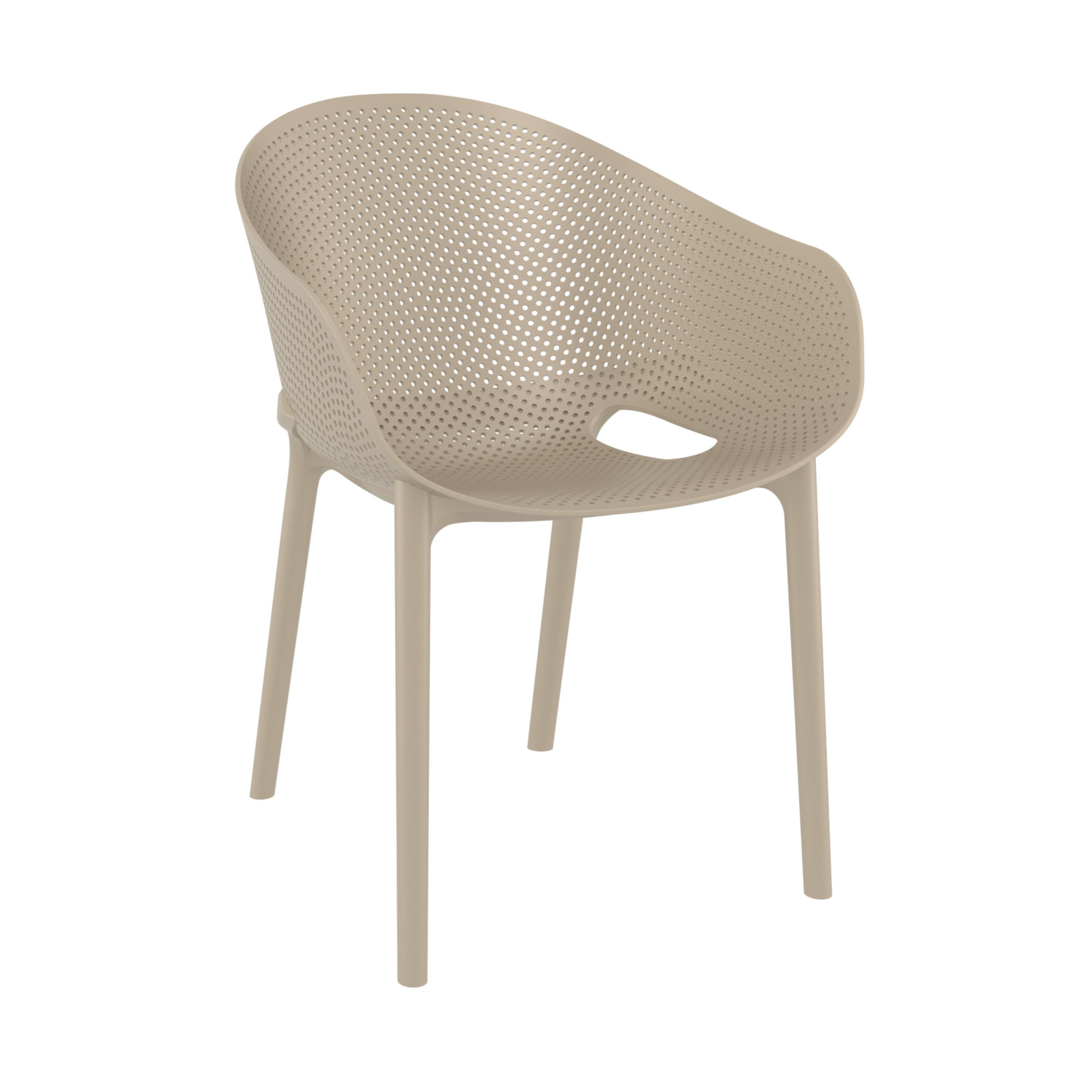 Farrah Sky Armchair 2 Person Seating Set, Beige