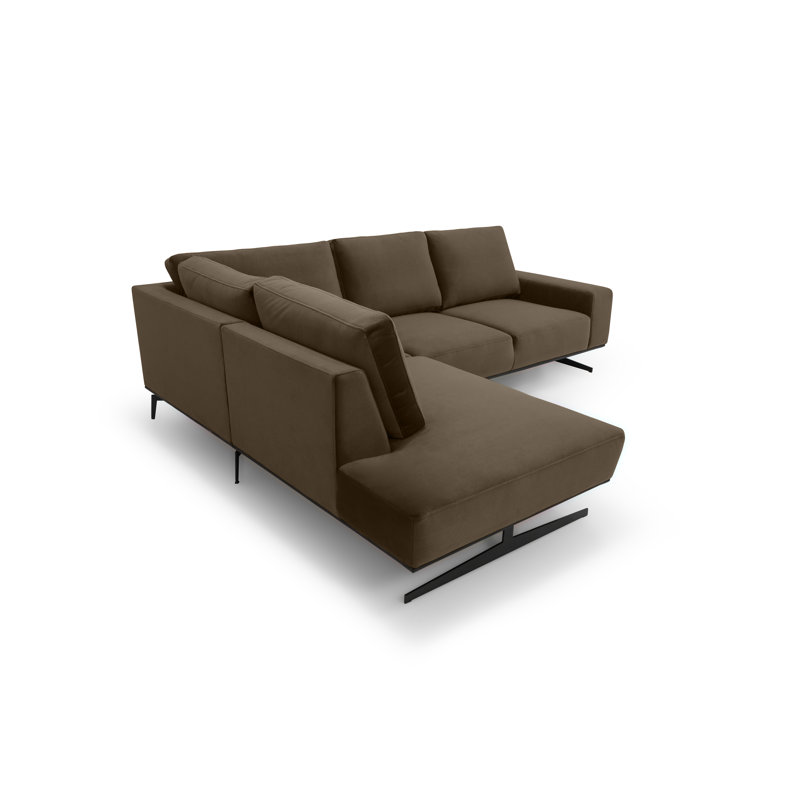 5 Seater Corner Sofa, Brown