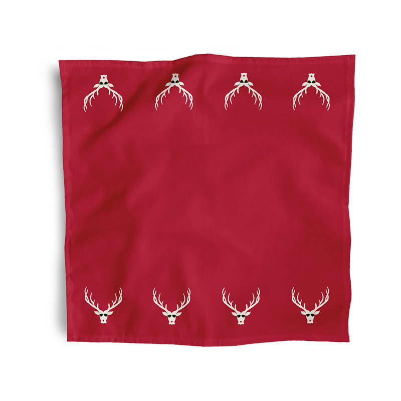 Morelia Polyester Square Napkin, Red