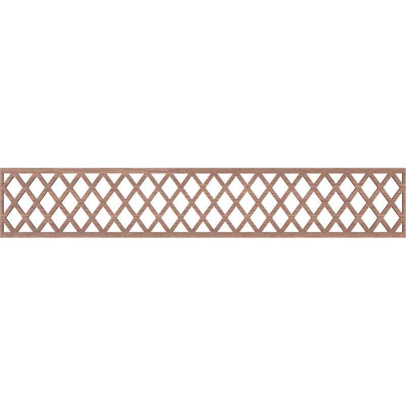 Moulure Manchester Fruster, Noyer, H 8 po x l 46,625 po x P 0,25 po