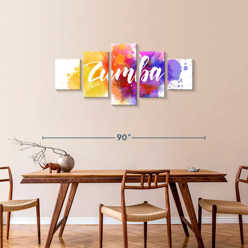 Zumba Color Splash, H 34 po x l 74 po