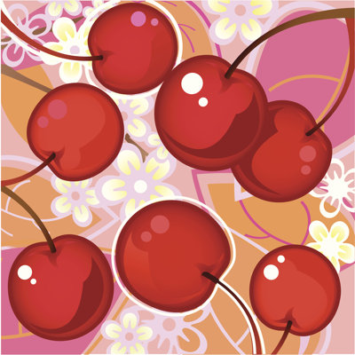 Fresh Taste Of Cherries by Dodeskaden - No Frame Art Prints on Canvas