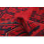 Tapis unique en laine noué à la main 4 pi 11 po x 6 pi 6 po nouvel âge Lumaire - noir / brun / rouge