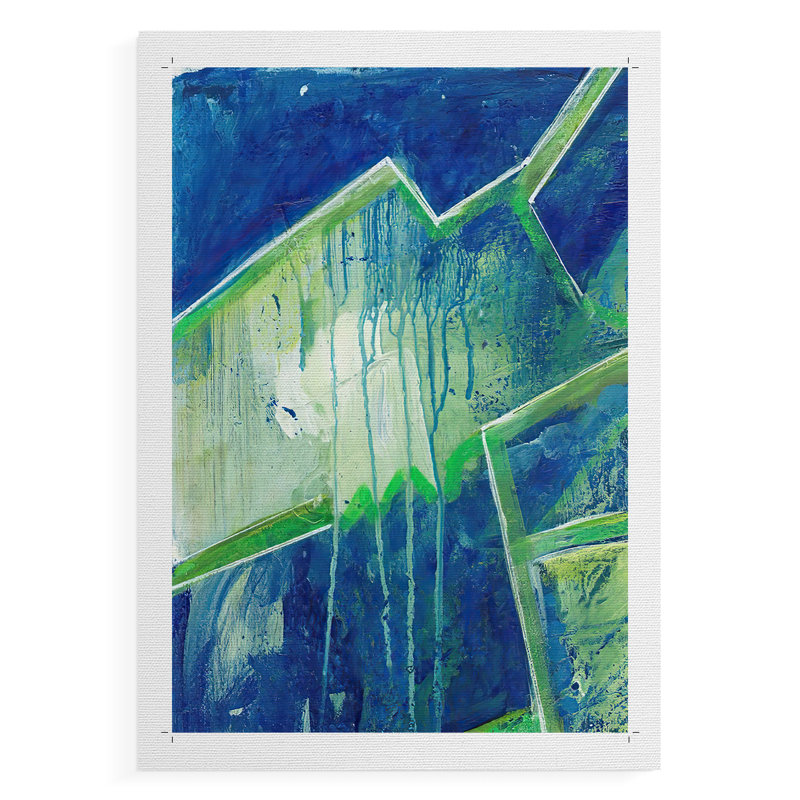 GeometricInCoolV -Canvas Print Only - NOT FRAMED