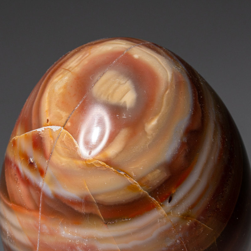 Genuine Polished Polychrome Egg from Madagascar (0.92 Lbs)