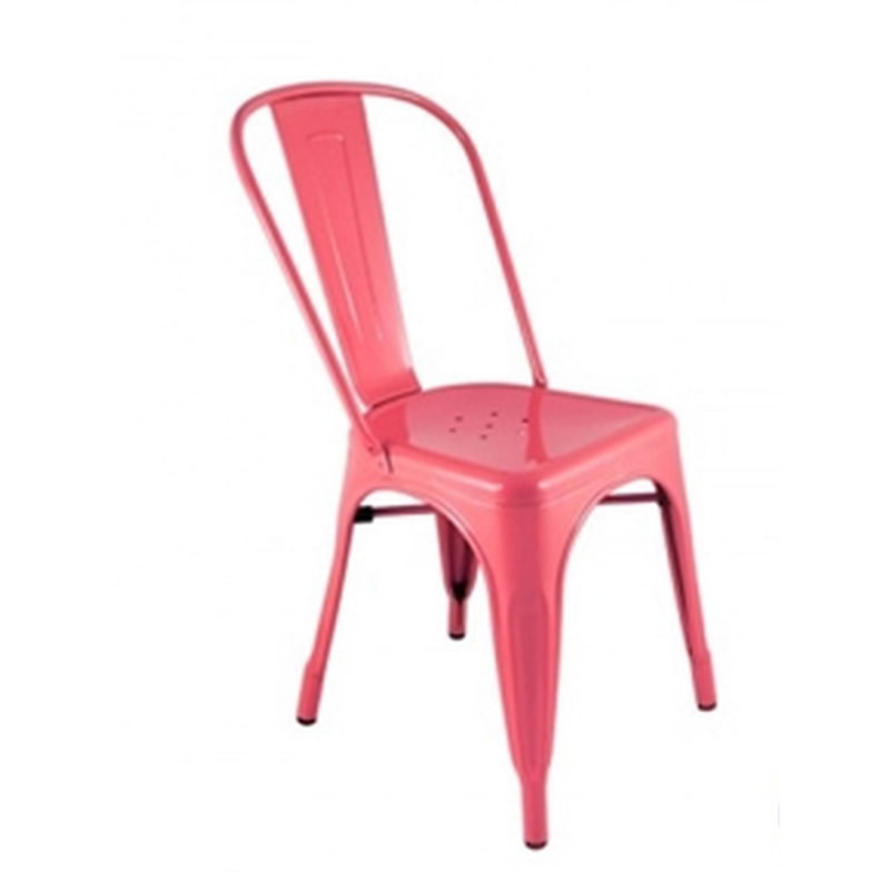 Chaise de patio empilable Hakana, Rose