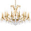 Renaissance Nouveau 18 Light 40in x 27.5in Chandelier in Heirloom Bronze with Clear Heritage Handcut Crystals-1465957524