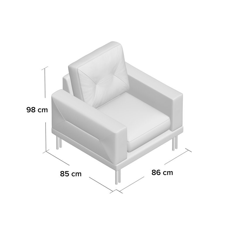 Mcgowan Upholstered Armchair, Kingston Tan