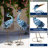 Grateron Standing Metal Crane Sculptures Bird Yard Art for Outdoor Decor（Set of 2）