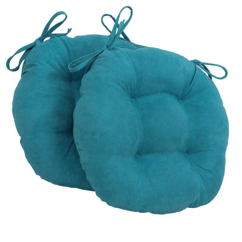 Coussin de chaise de salle à manger, Bleu turquoise