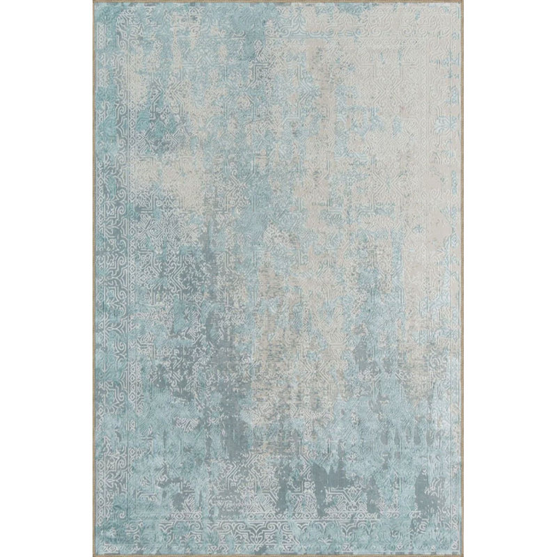 Soft Decorative Washable Rug, Runner 4'11" x 9'10" Rug Pad Included