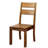 2Pcs Rustic Dark Oak Solid Wood Seating, Dining With Panel Back Chairs, 2 , Nuance