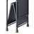 Industrial Water Pipe Design Console Table With 3-Tier Shelving And Foldable Functionality For Easy Storage