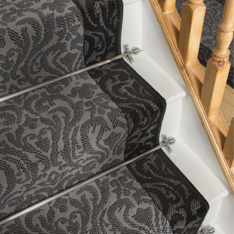 Stair Runner Damask Area Rug, Stair Runner 80 x 630 cm