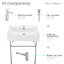 Ensemble de lavabo console en céramique Swiss Madison Well Made Forever SM-SK711-10C - 24 po