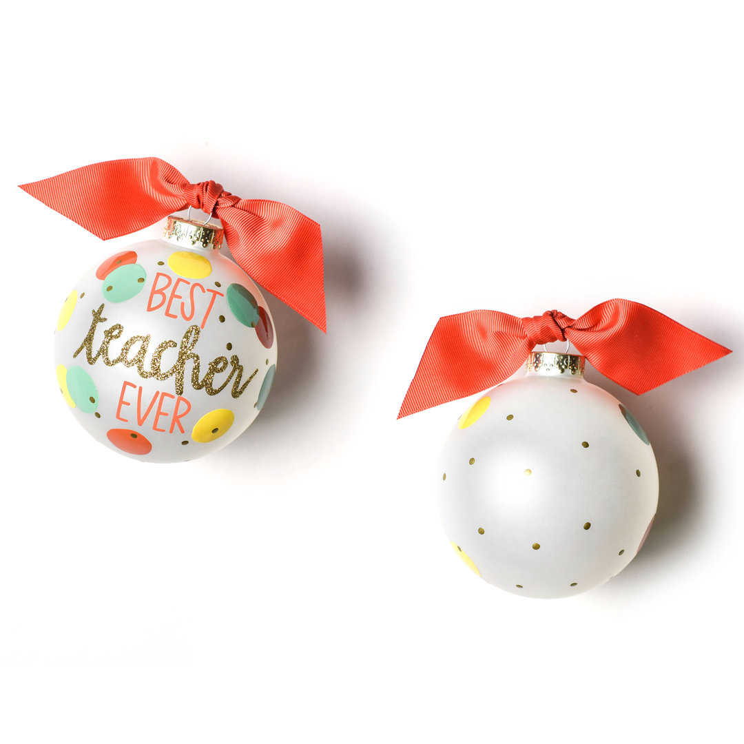 3.94'' Glass Ball Ornament Coton Colors by Laura Johnson