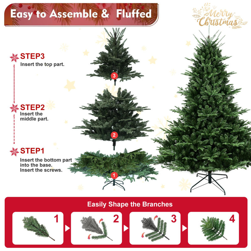 Arbre de Noël artificiel en PVC, H 5 pi