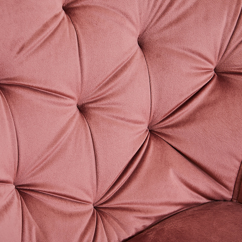 Waymire 49cm H Velvet Upholstered Side Chair, Pink