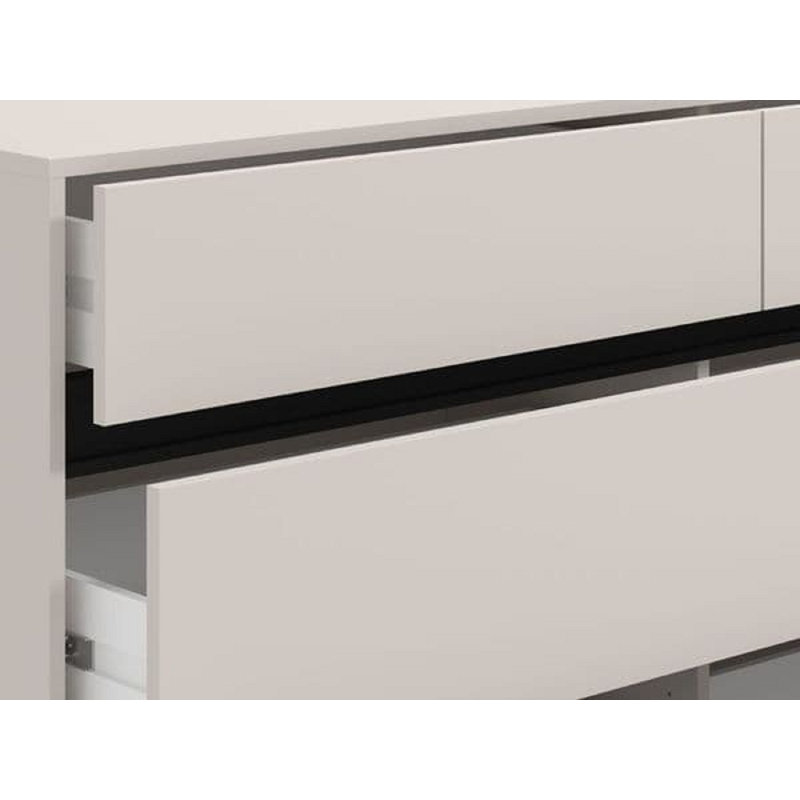 157cm W 6 - Drawer Chest of Drawers, Ivory