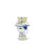 With Hat Vase H 8.1" Blue