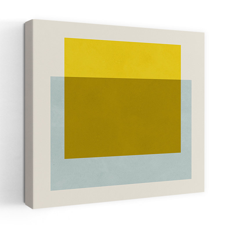 «Abstract Color Blocks», reproduction d'art géométrique murale contemporaine abstraite, 48" H x 48" W