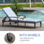 Alegandra 200cm Long Reclining Single Chaise with Cushions