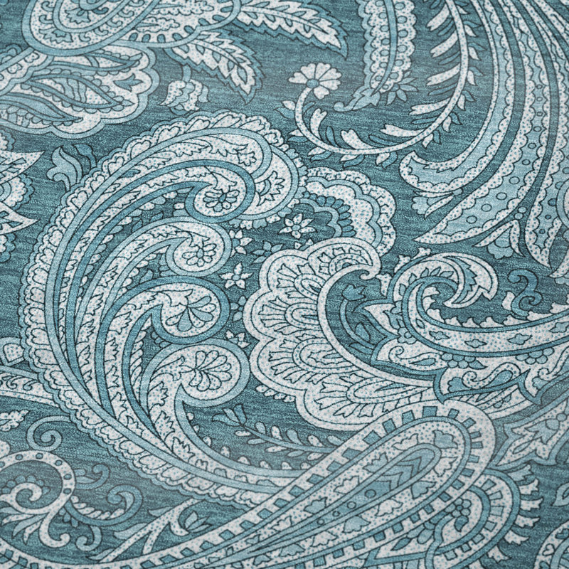 Jeté en cachemire Addison Sherpa ASB654, Turquoise