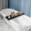 Plateau de baignoire noir en acrylique de 8 mm d'épaisseur, organisateur de rangement rectangulaire pour baignoire de salle de bain à domicile ou à l'hôtel.-164409049