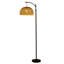 Aaftab 162.5cm Black Arched/Arc Floor Lamp