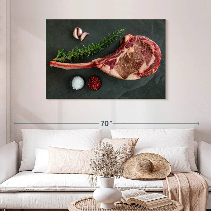 Yarlin Raw Tomahawk Steak, 30" H x 45" W