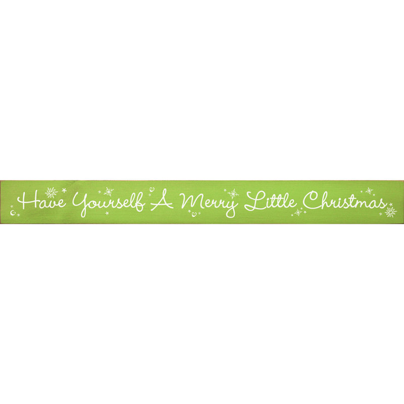 Art textuel sur bois merry little christmas