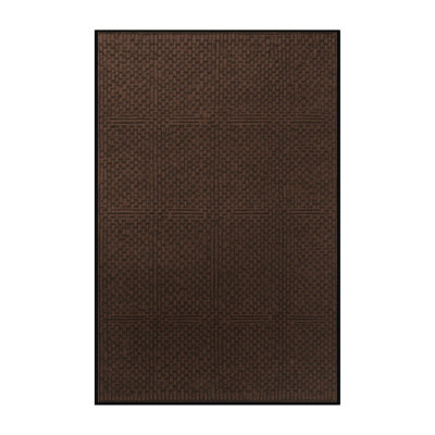 Machine Washable Trellis Brown Area Rug