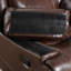 Finkbeiner 37.4'' Wide Classic Premium Genuine Leather Manual Zero Clearance Reclining Home Theatre(Set Of 2)
