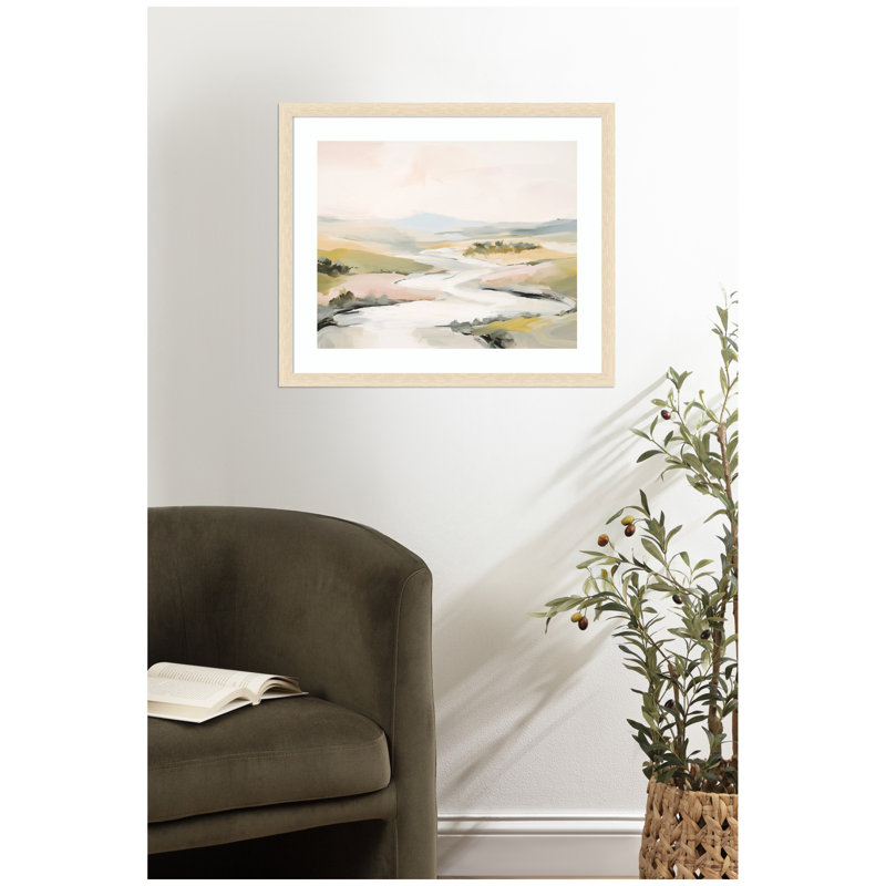 «Tranquil Landscape No. 2» par Amy Lighthall, reproduction d'art encadrée