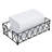 Black Countertop Folded Paper Towel Napkin Holder