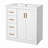 Modern Bathroom Storage Solution Ceramic & Wood Combo Effortlessly Elegant